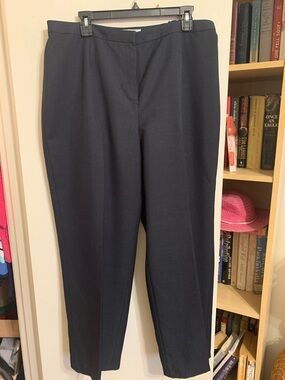 Kasper Women's Navy Straight-Leg Dress Trousers